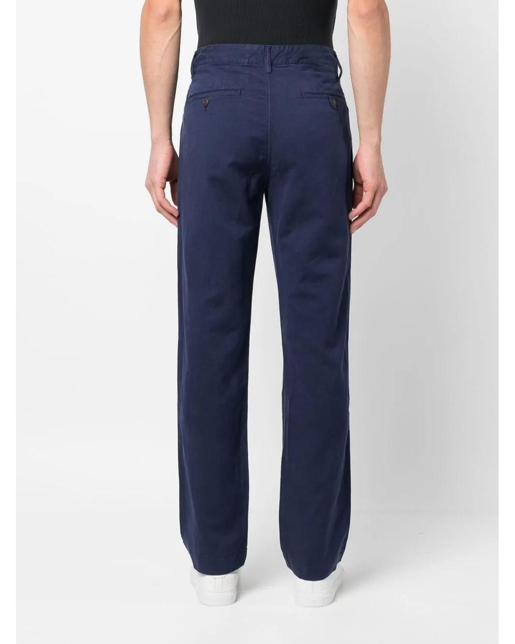 Polo Ralph Lauren Blue Cropped Chino Trousers for men