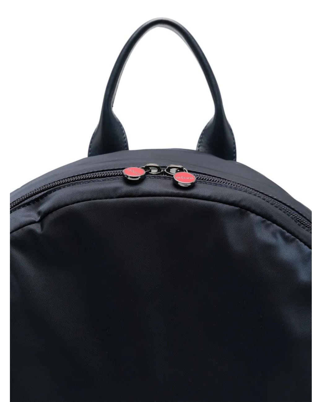 Kiton Blue Zip-Pocket Backpack for men