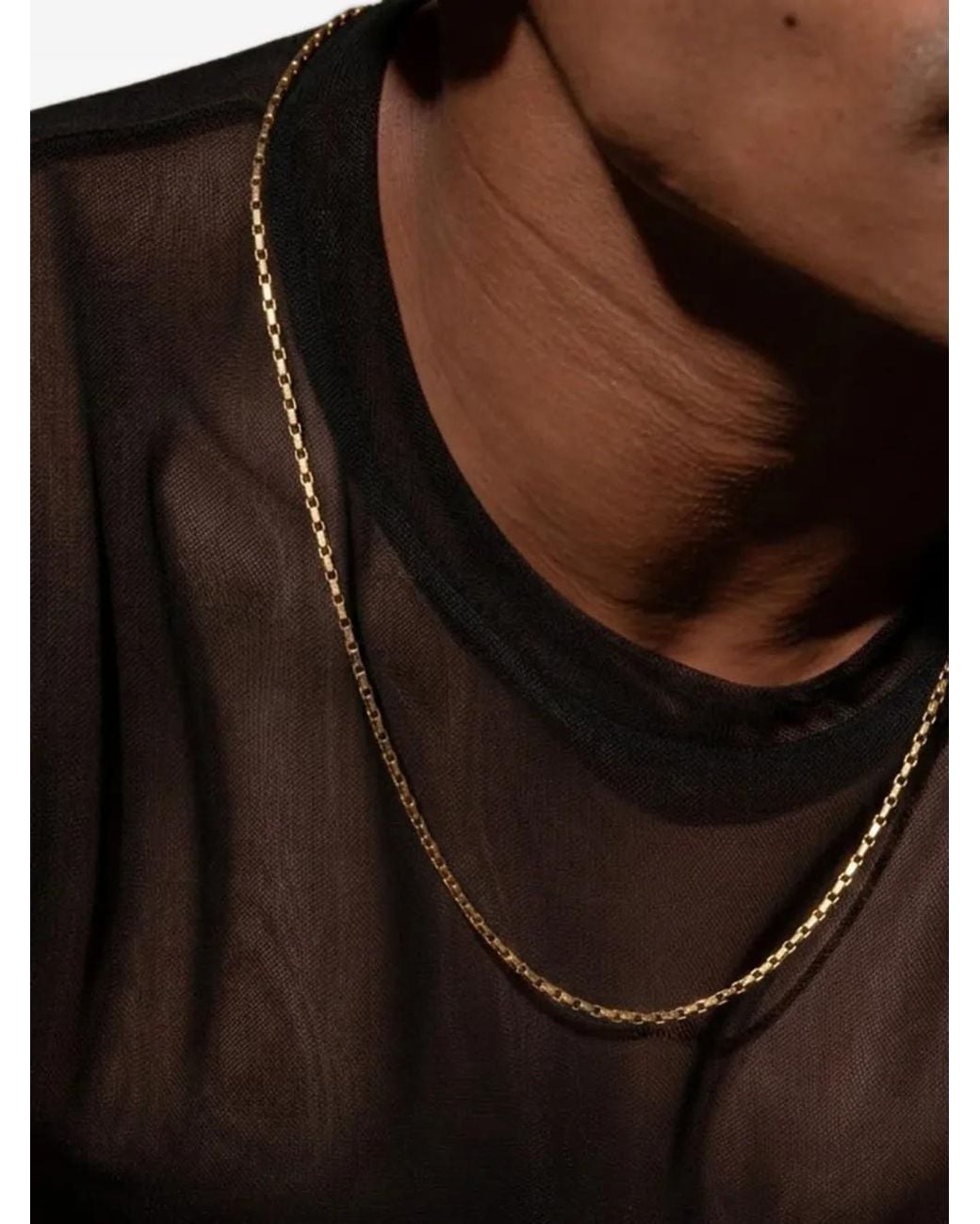 Yoj White Rectangular-Link Necklace