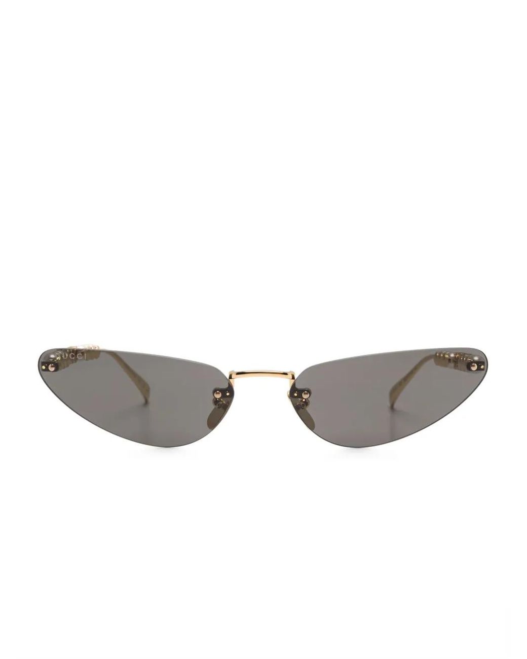 Gucci Gray Metal Sunglasses