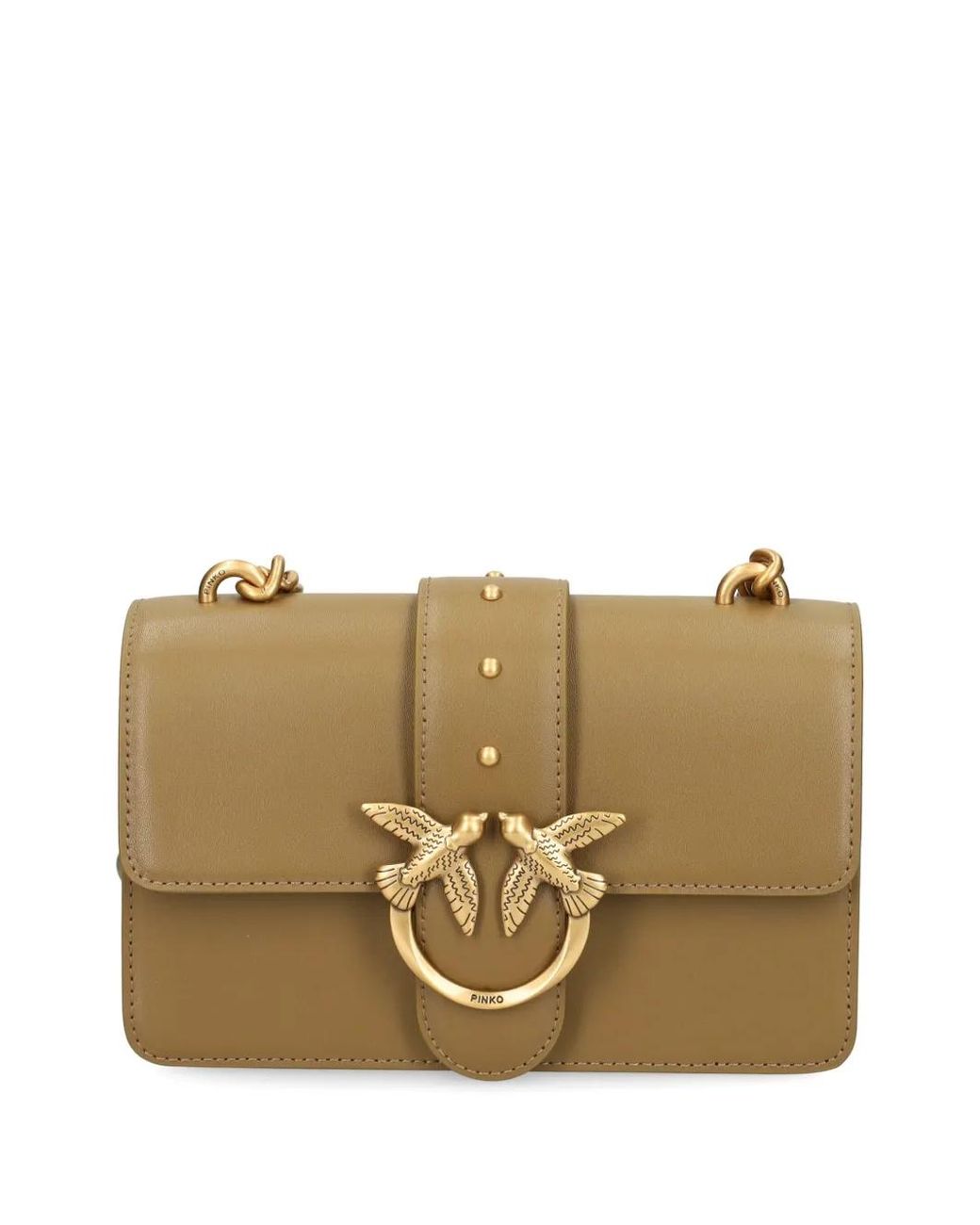 Pinko Metallic Small Shoulder Bag Love Bag One Simply