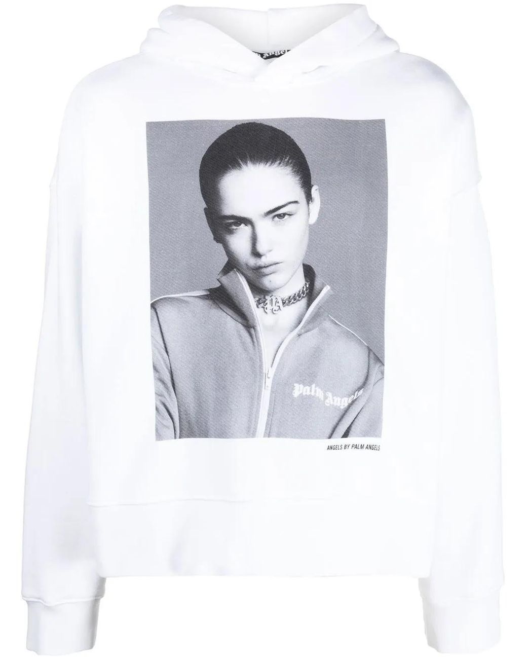 Palm Angels White X Sims Photograph-print Hoodie for men