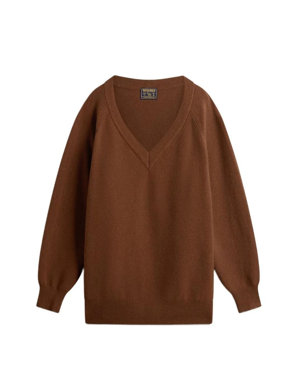 Woolrich Brown Pull À Manches Raglan