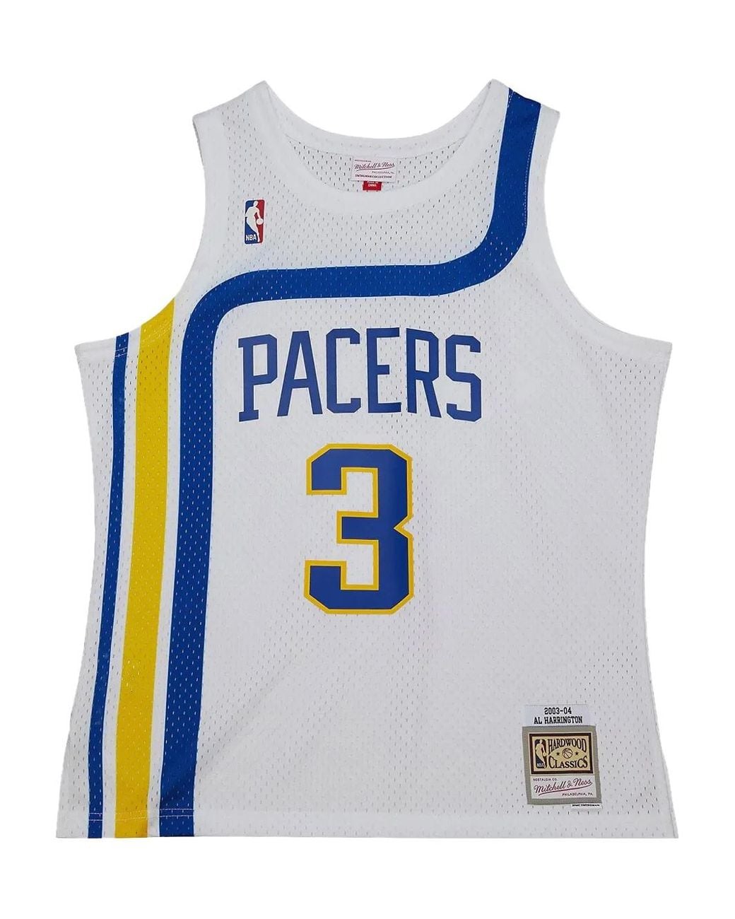Mitchell & Ness Blue Al Harrington Indiana Pacers 2003-04 Jersey for men
