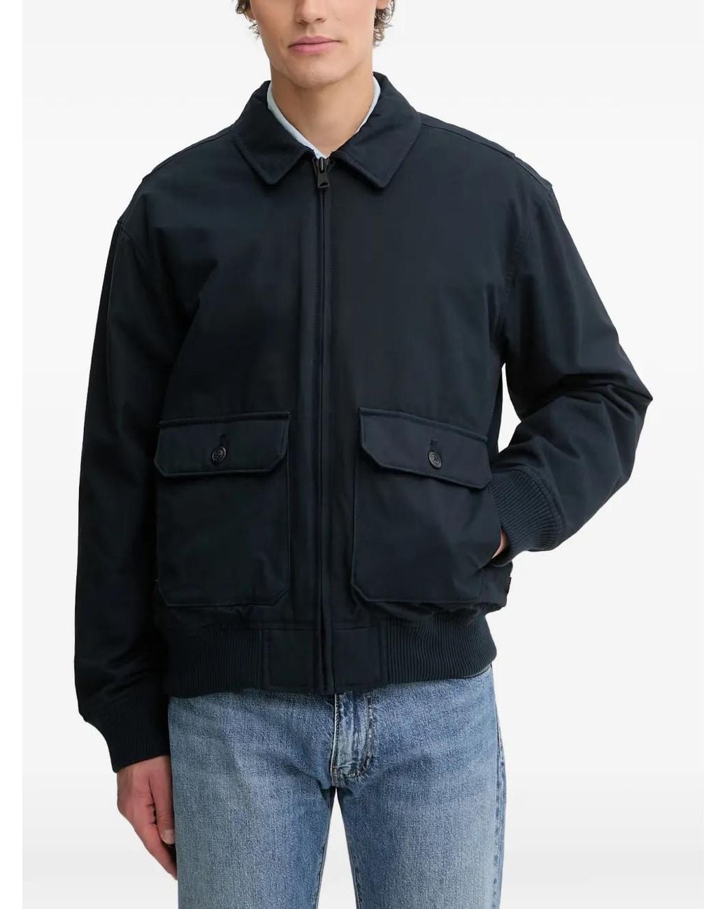 Levi's Blue Cortland Bomber Jacket for men