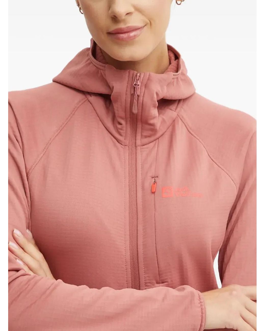 Jack Wolfskin Pink Kolbenberg Hiking Hoodie