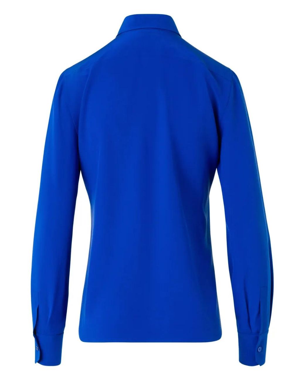 Akris Blue Buttoned Collared Top