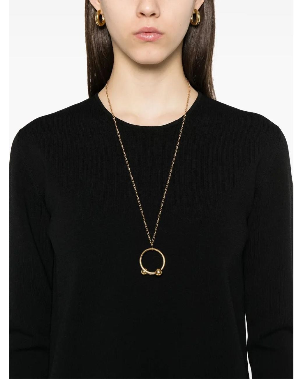 Totême Black Pullover Aus Doppelstrick