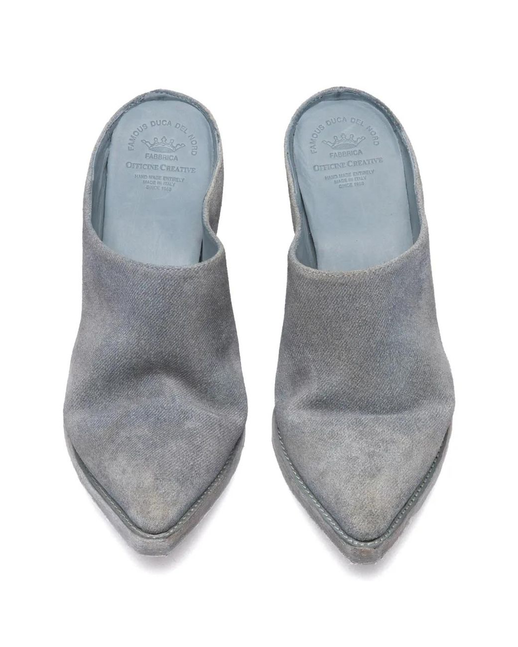Officine Creative Gray Wanda Pointed-Toe Mules