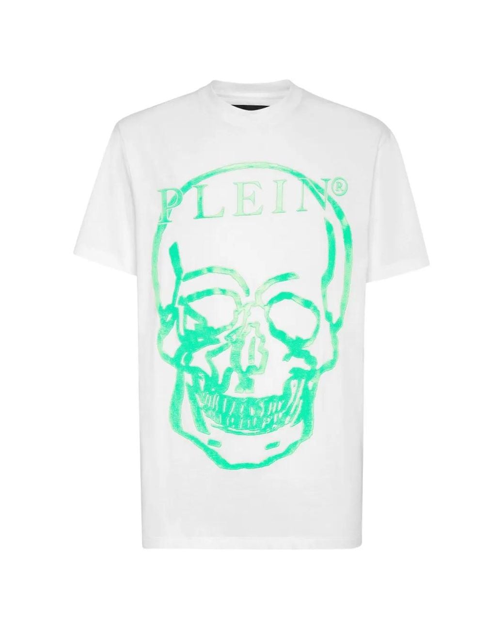 Philipp Plein Blue T-Shirt À Imprimé Tête De Mort