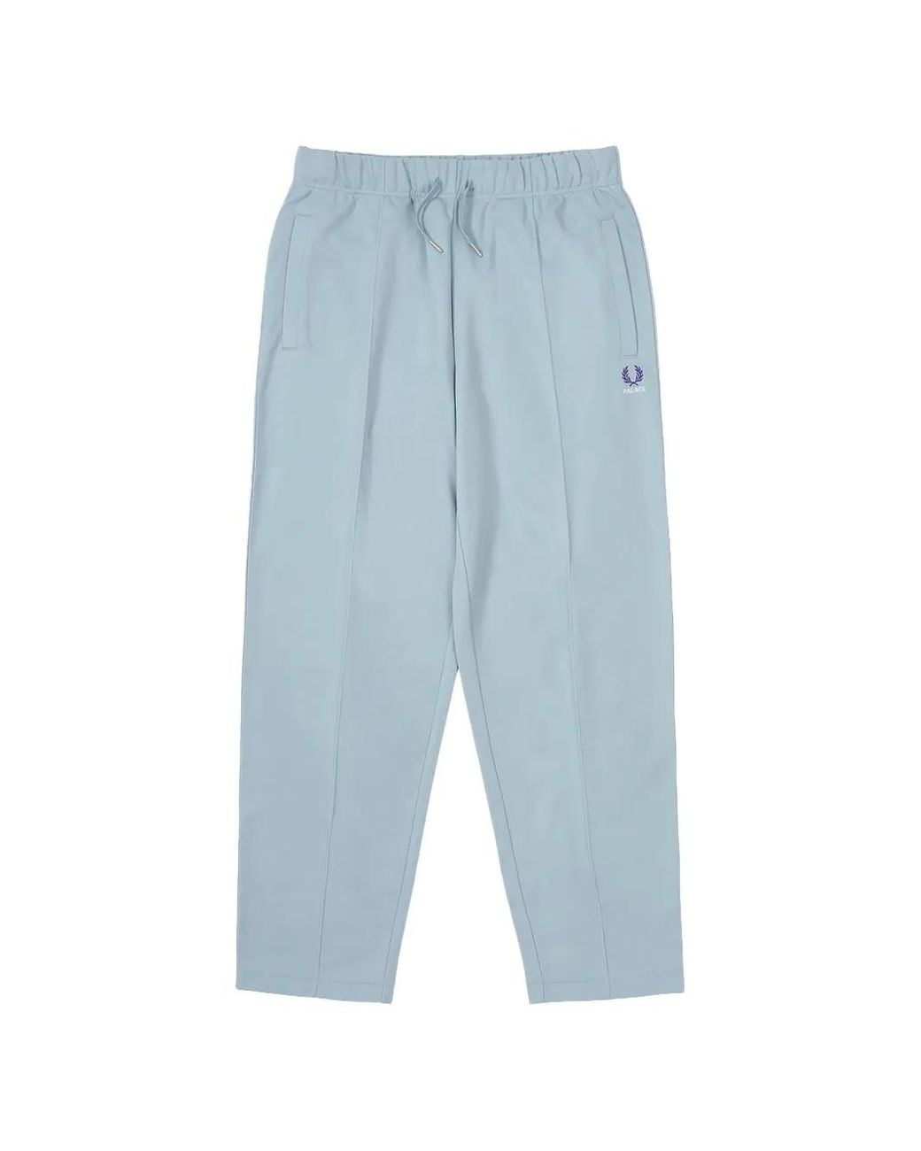 Palace Blue X Fred Perry Logo-Embroidered Track Pants for men
