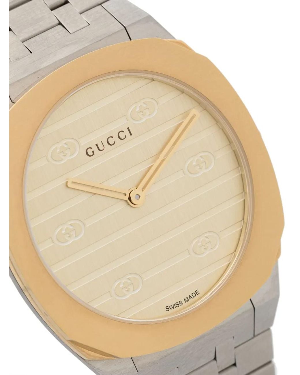 Gucci White 25H 38Mm