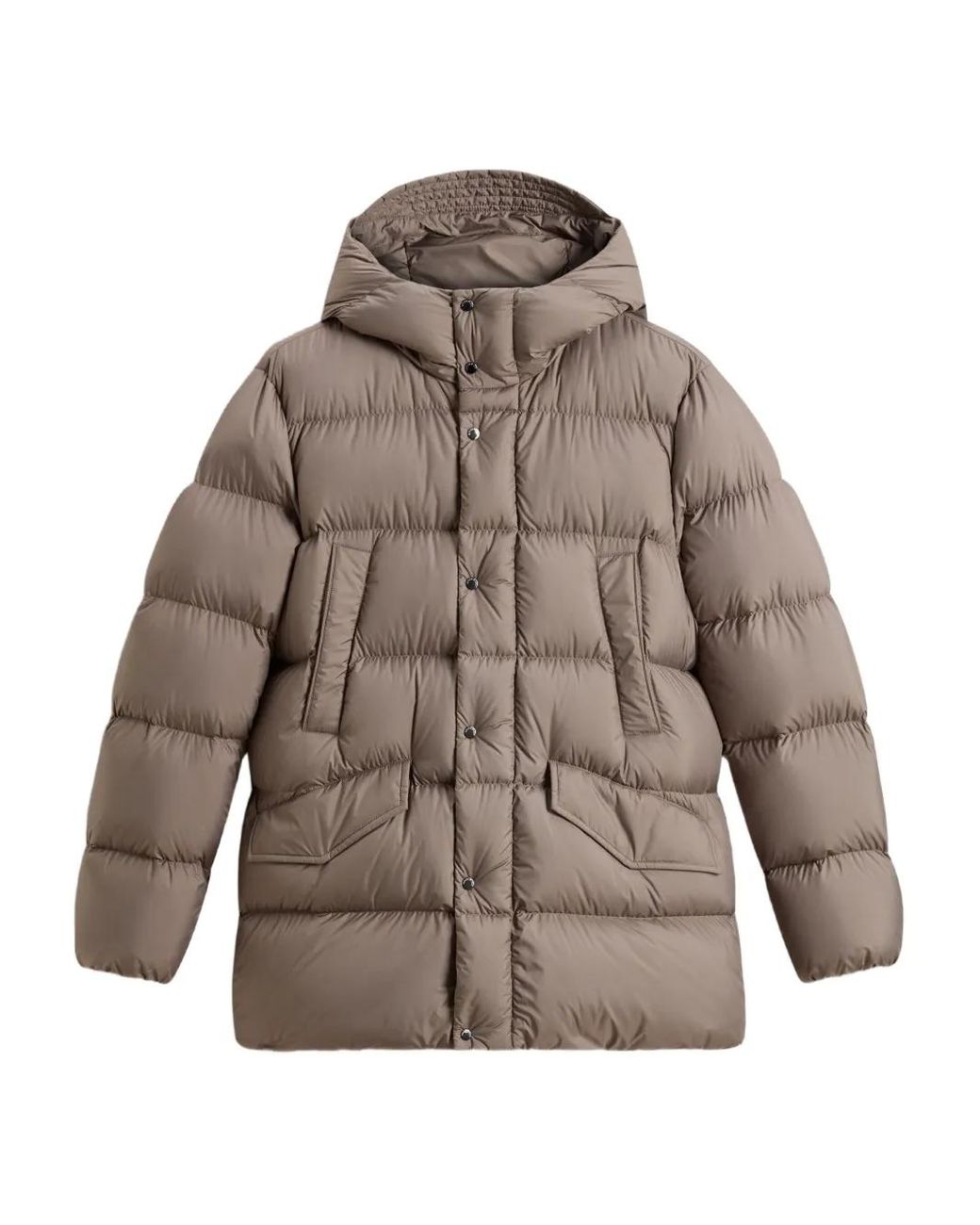 Plumífero Cloud Davis Con Capucha Woolrich de hombre de color Brown