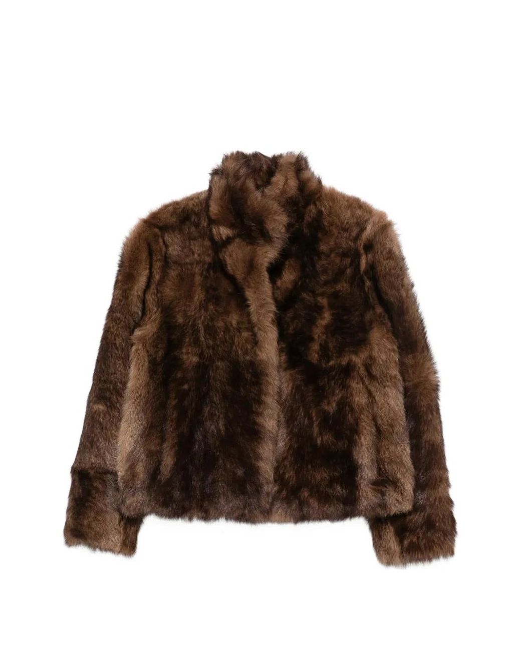 Yves Salomon Brown Shearling Jacket