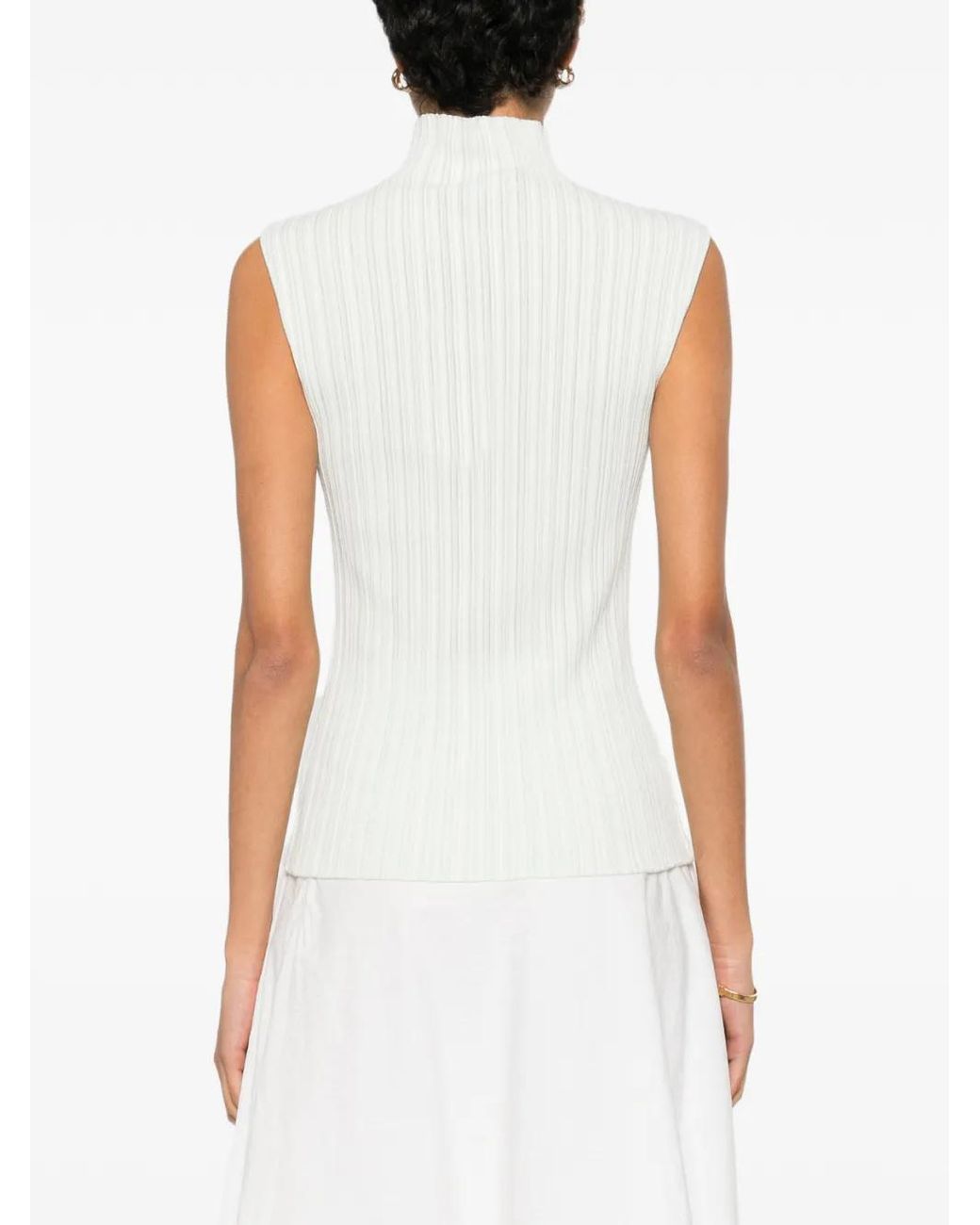 Proenza Schouler White Roll-Neck Top