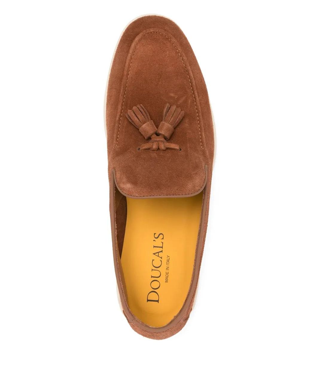 Doucal's Brown Leather Loafers for men