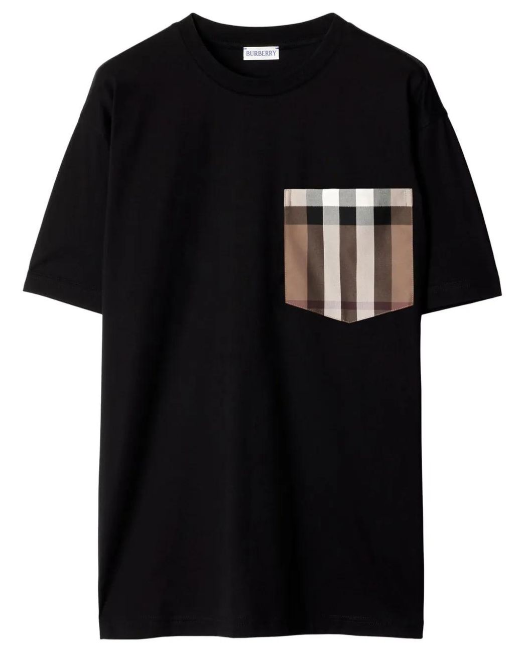 Burberry Black T-Shirts And Polos