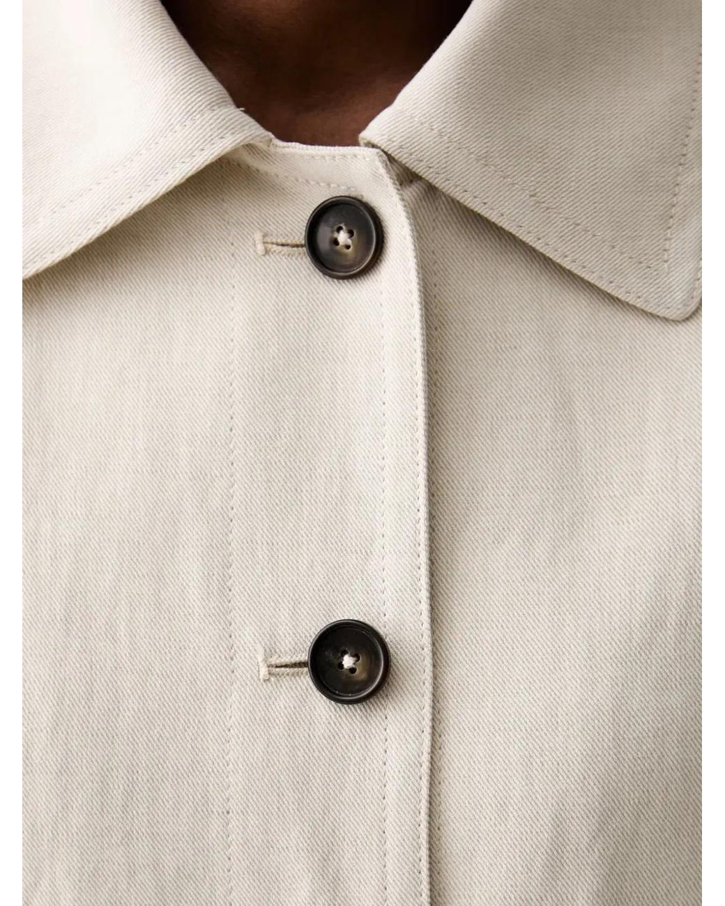 Marc O' Polo Natural Button-Up Spread-Collar Jacket