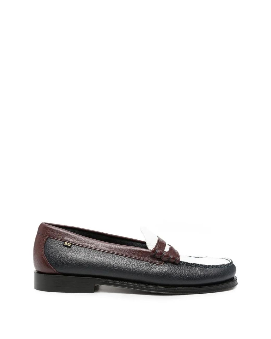 G.H.BASS White Weejun Heritage Larson Penny Loafers for men