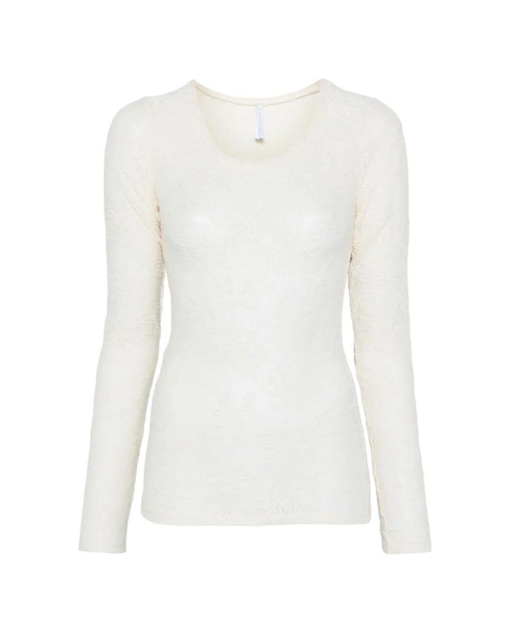 Imperial White T-Shirt À Manches Longues