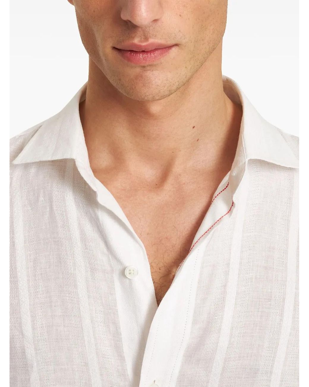 Orlebar Brown White Barkley Shirt for men
