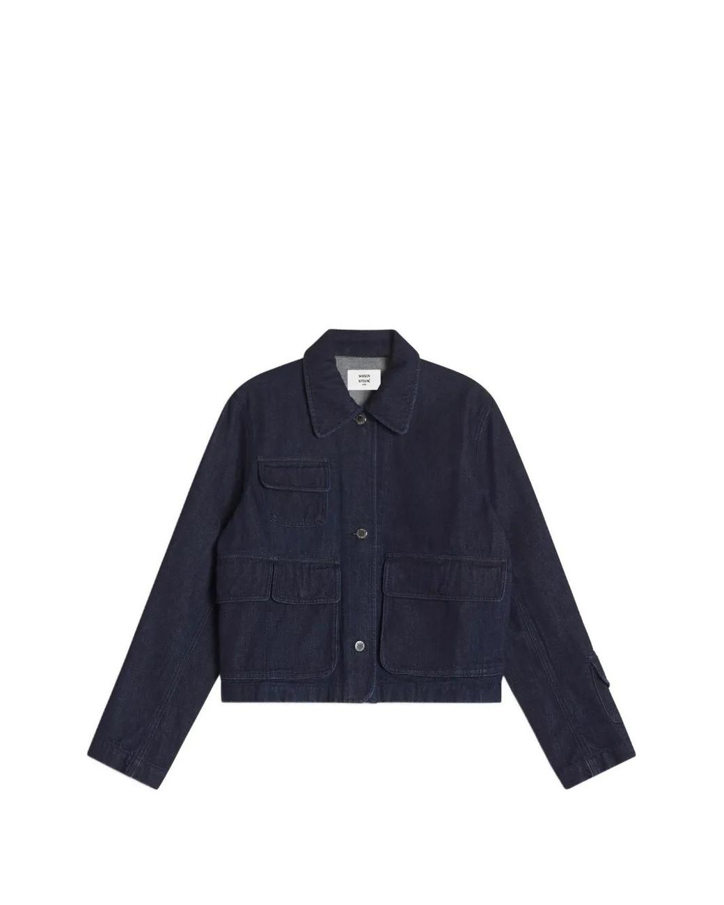 Maison Kitsuné Denim Barn Mini-Jack in het Blue