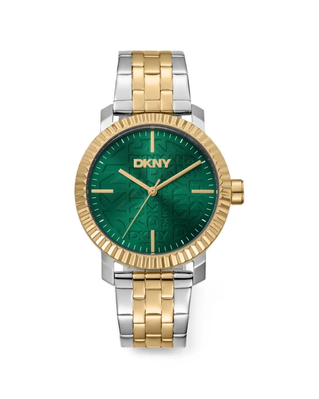 DKNY Green Montre Fluted Bezel Mm