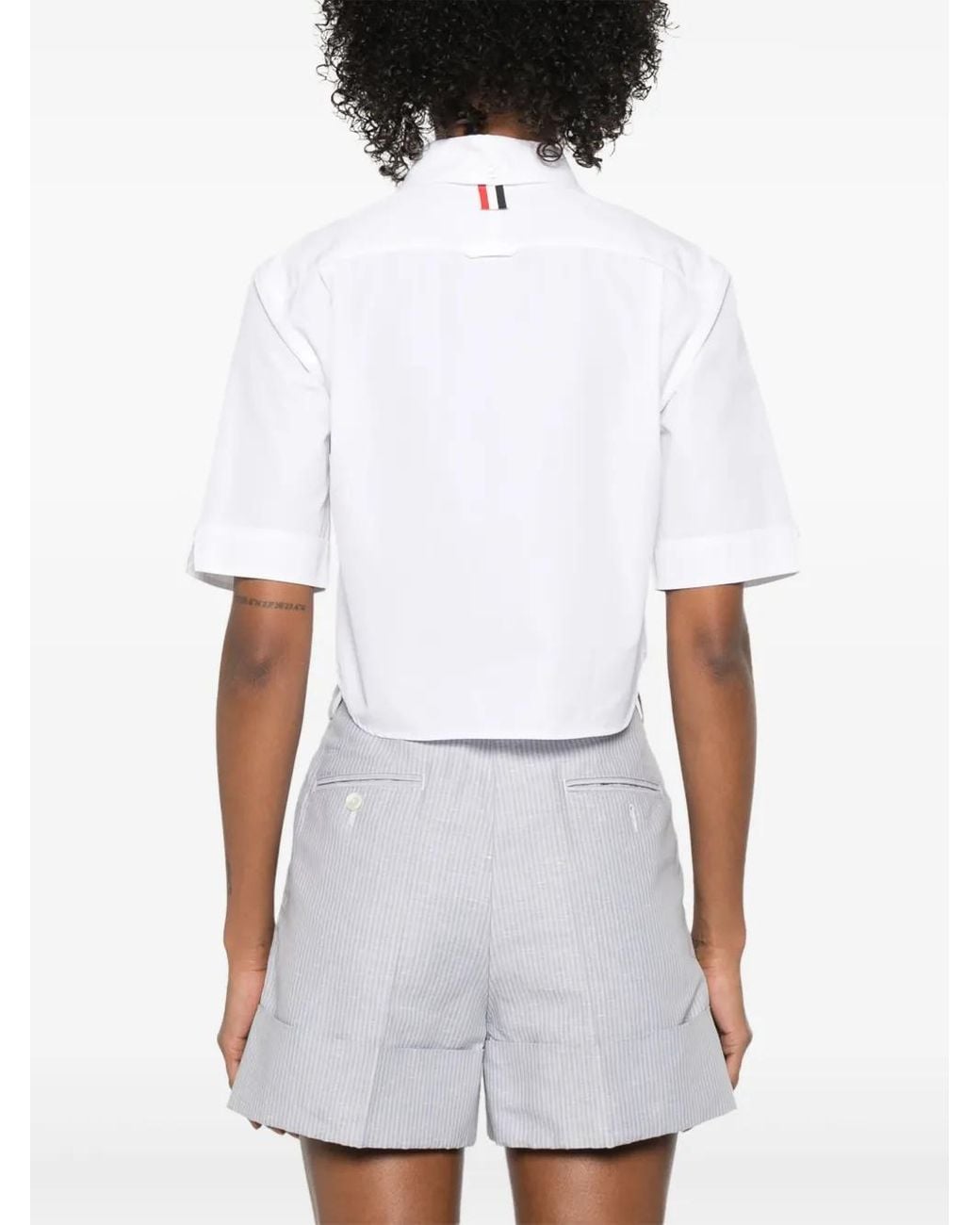 Camisa Corta Thom Browne de color White