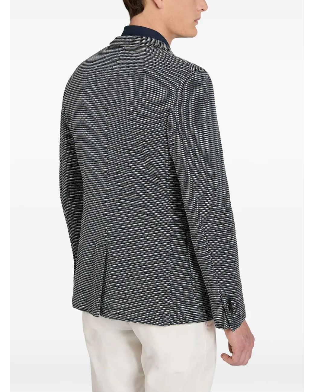 Slowear Gray Micro-Patterned Blazer for men