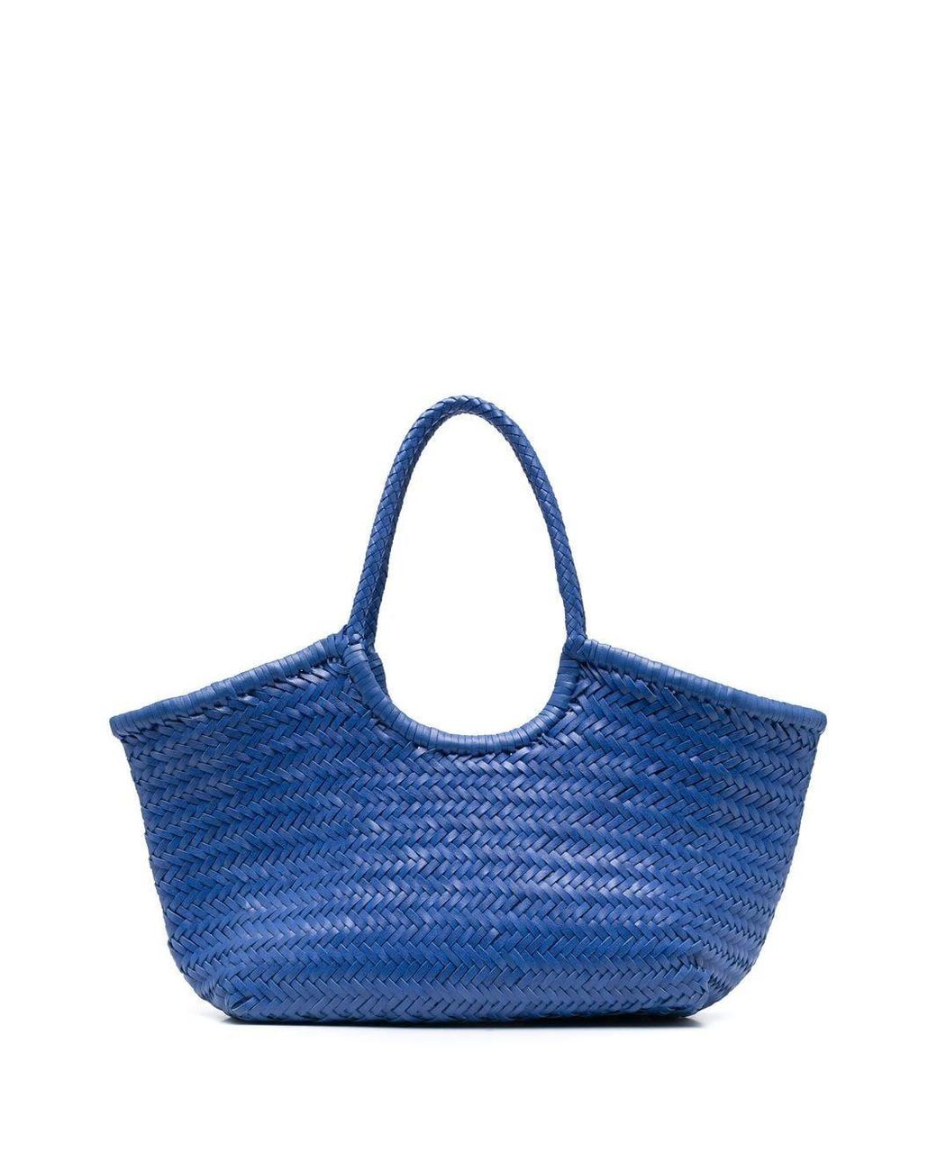 Dragon Diffusion Woven Leather Tote Bag in Blue Lyst