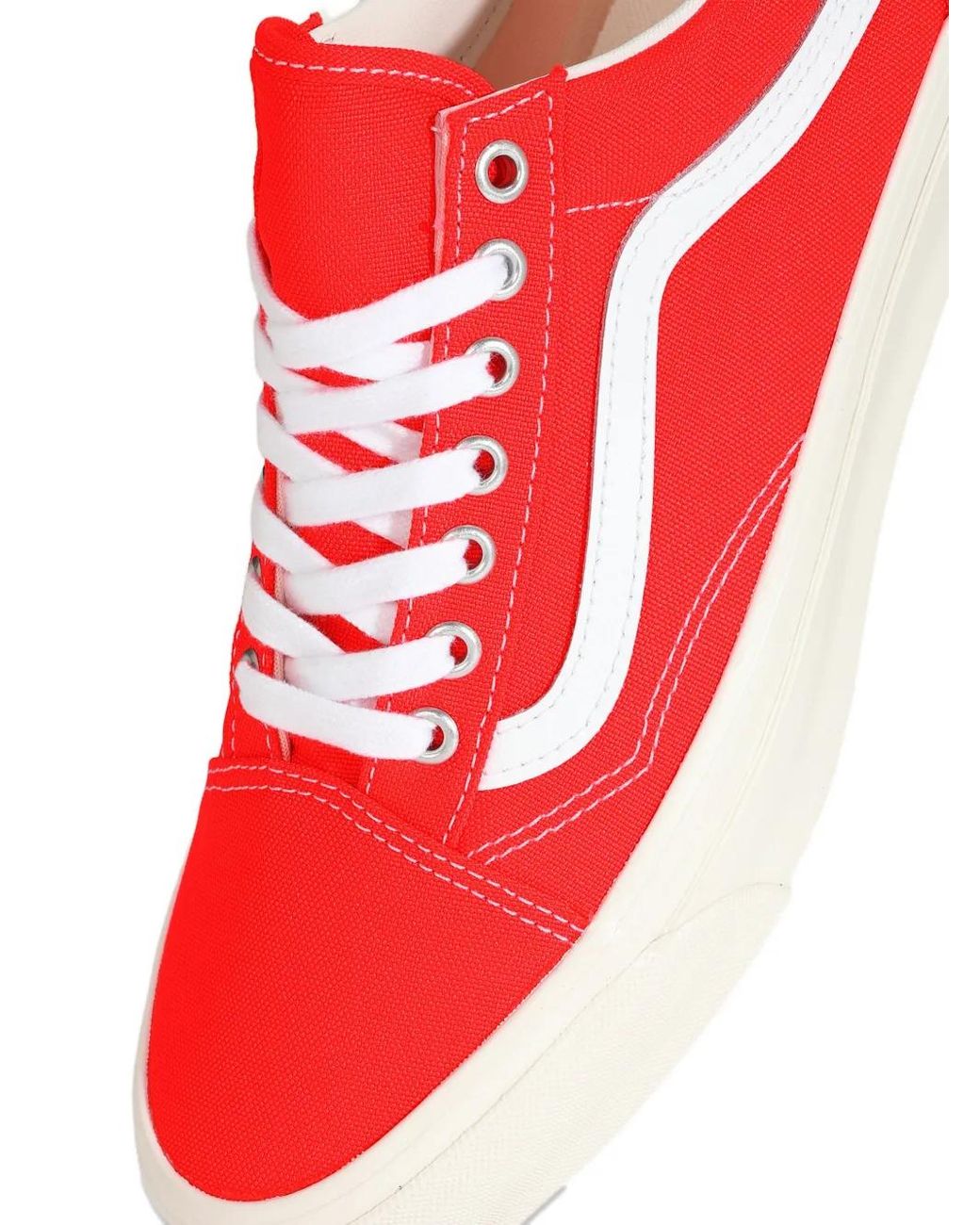 Vans Red Old Skool Lace-Up Sneakers