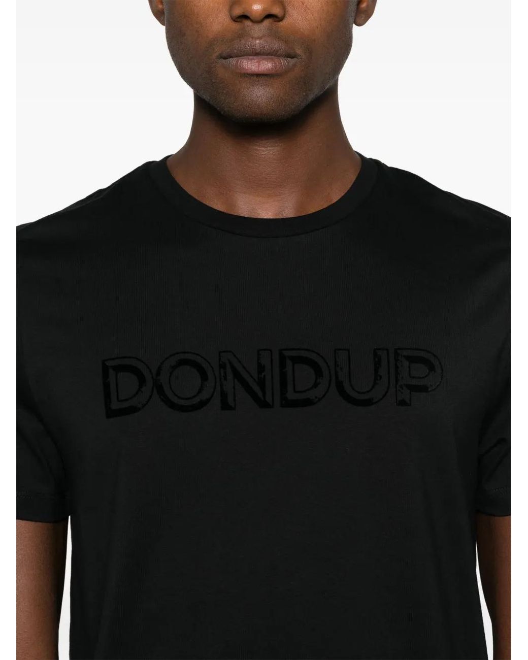 Dondup Black Logo-Print T-Shirt for men