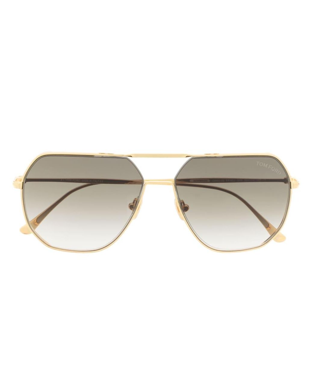 Tom Ford Raphael Pilot-frame Sunglasses in Metallic for Men | Lyst