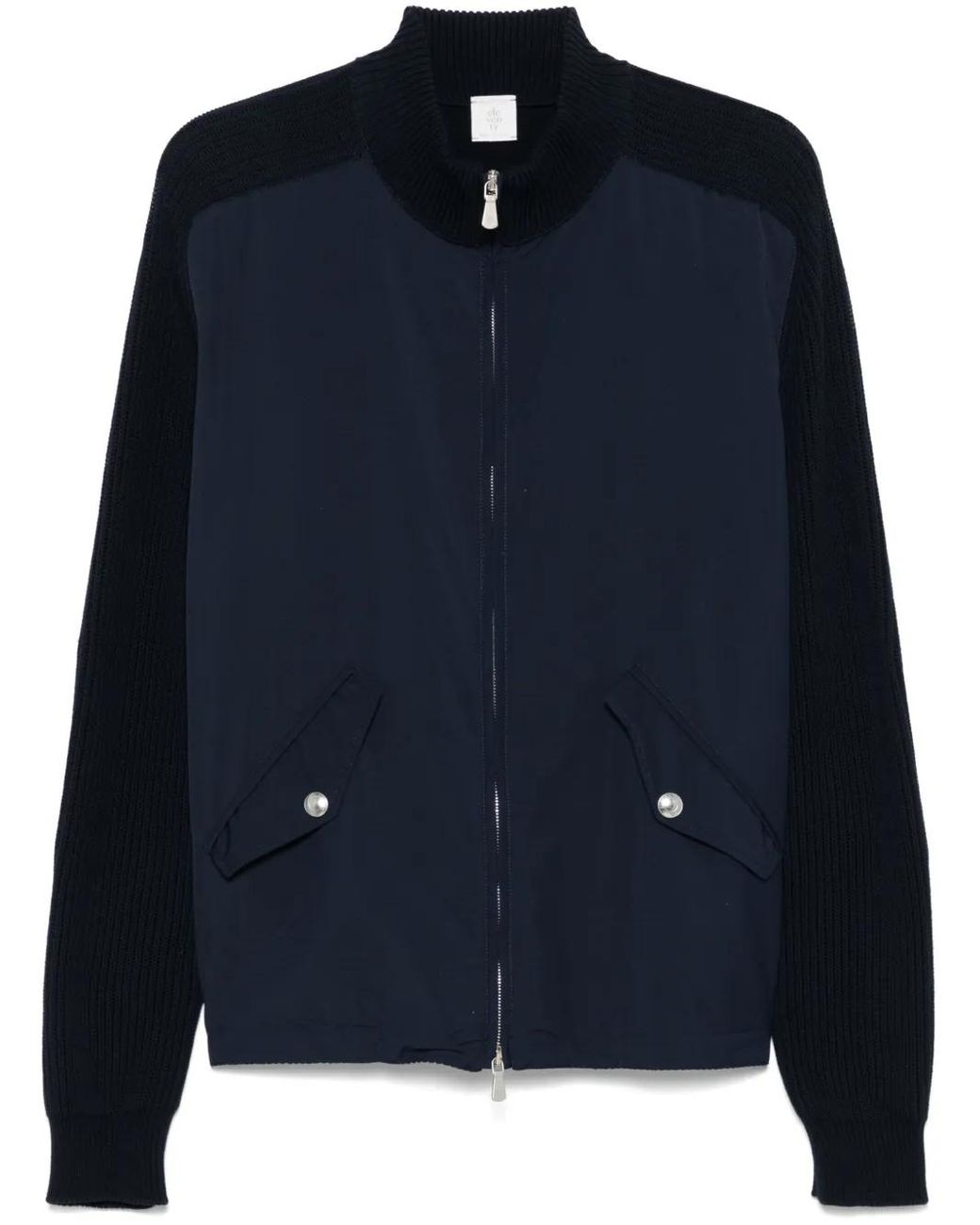 Eleventy Blue Panelled Jacket for men