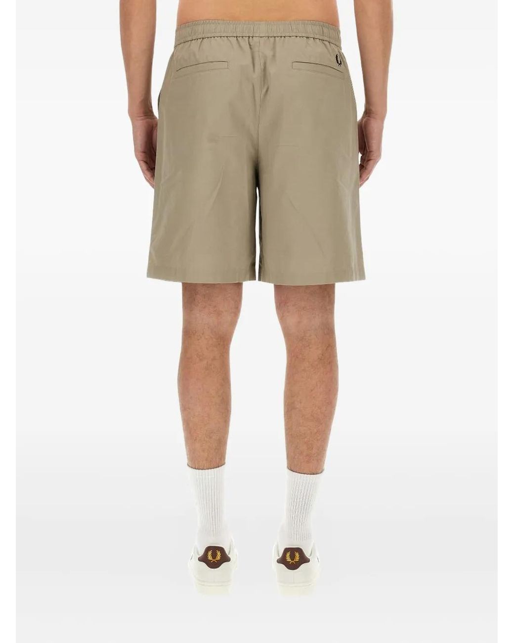 Bermudas Elásticas Fred Perry de hombre de color Natural