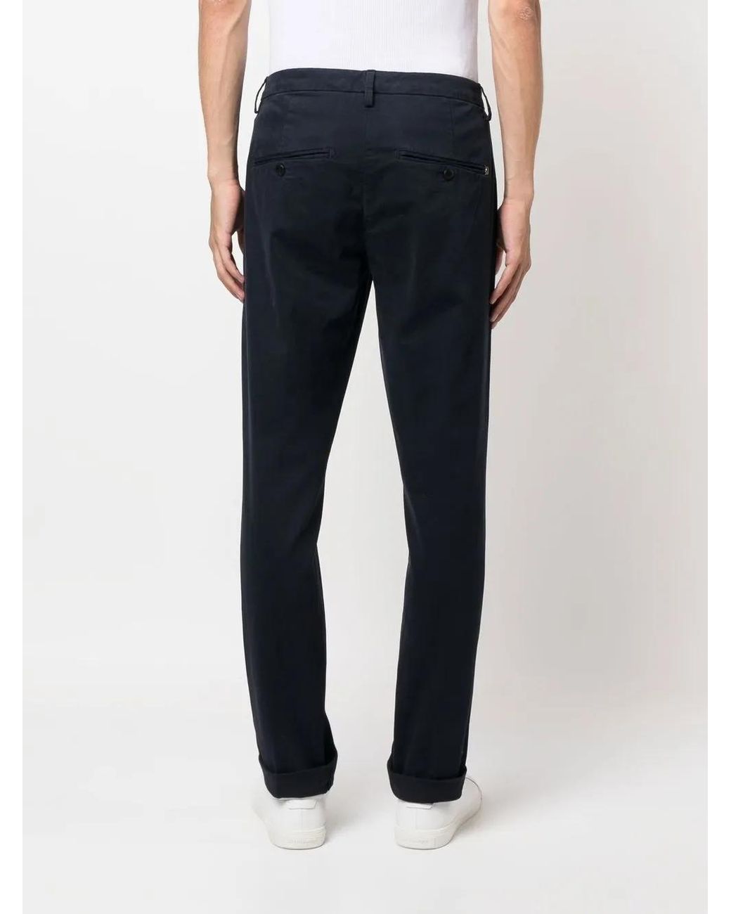 Dondup Blue Gaubert Trousers for men