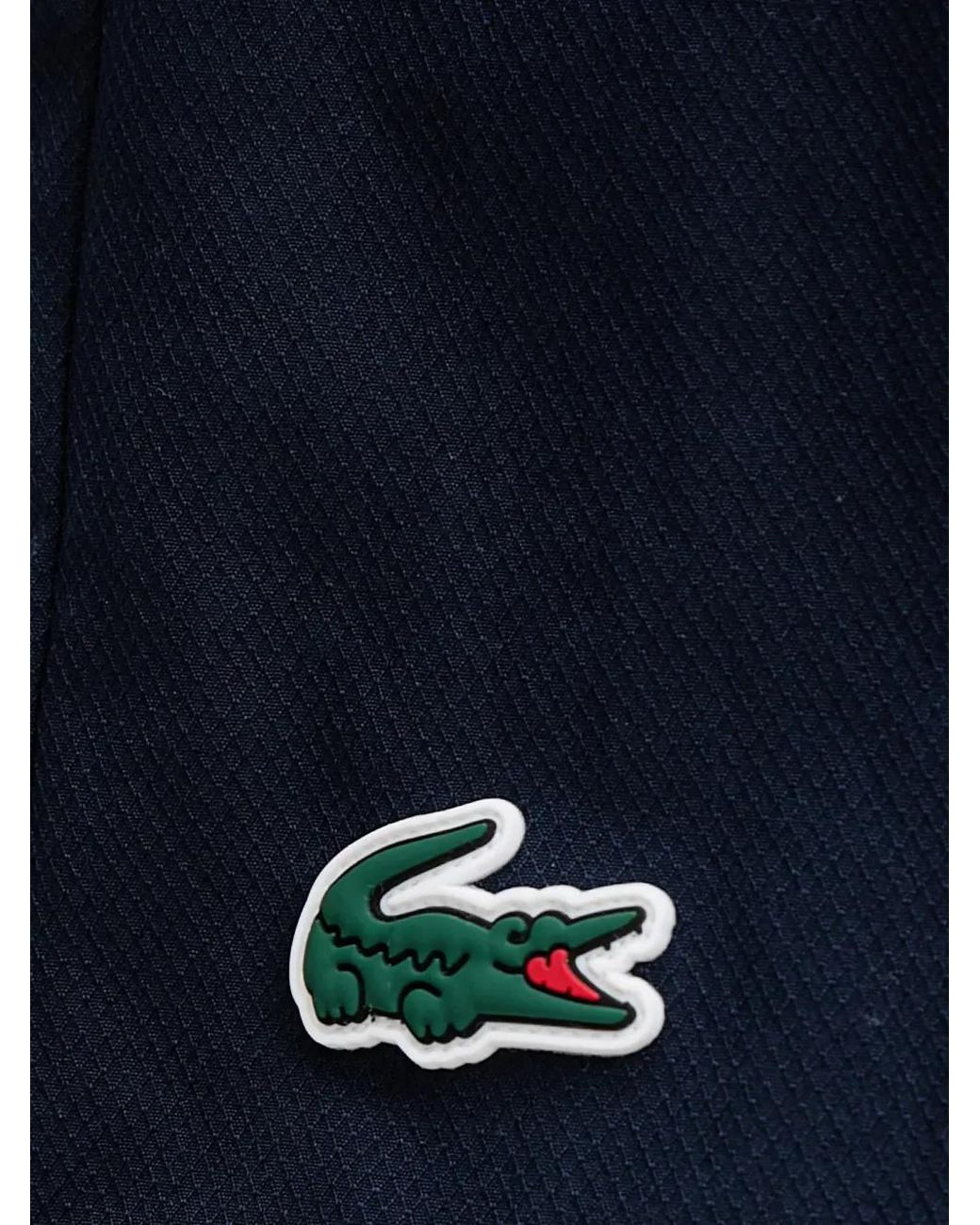 Lacoste Shorts Met Logopatch in het Blue