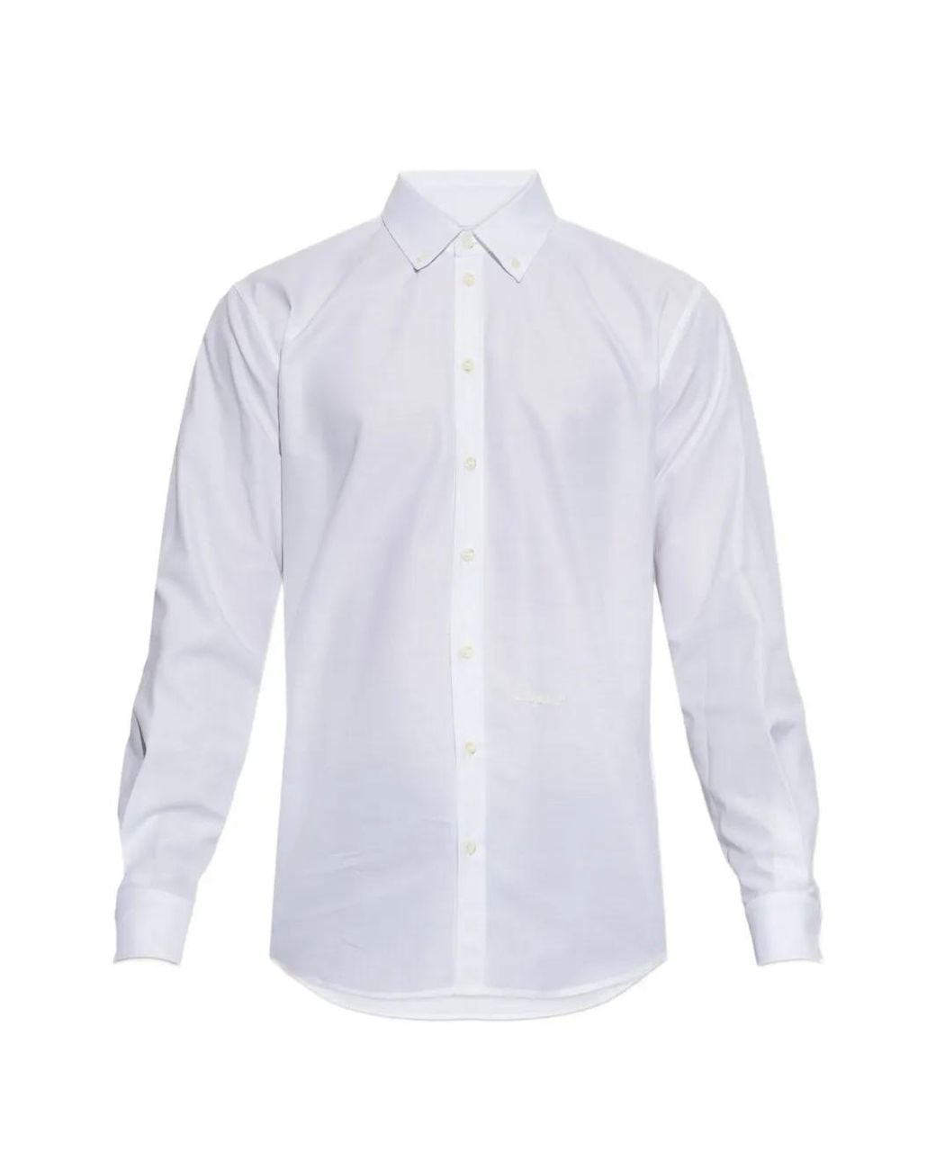 DSquared² White Oxford Cotton Relax Dan Shirt for men