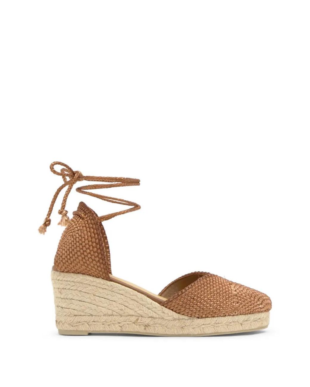 Castaner Natural Cora Woven-Design Heeled Espadrilles