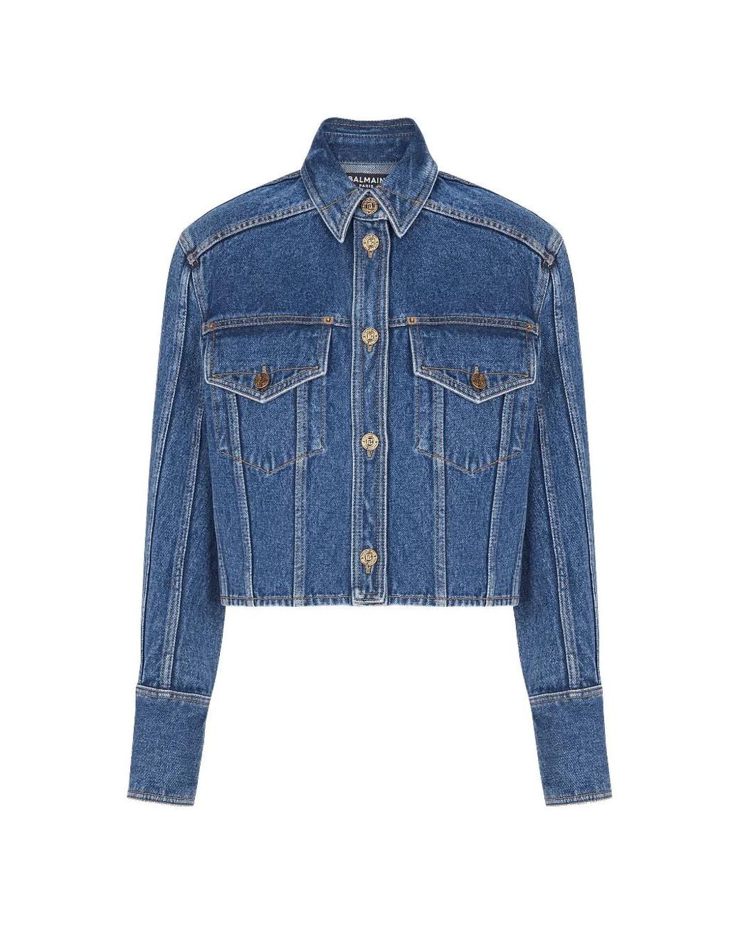Balmain Blue Denim Jackets
