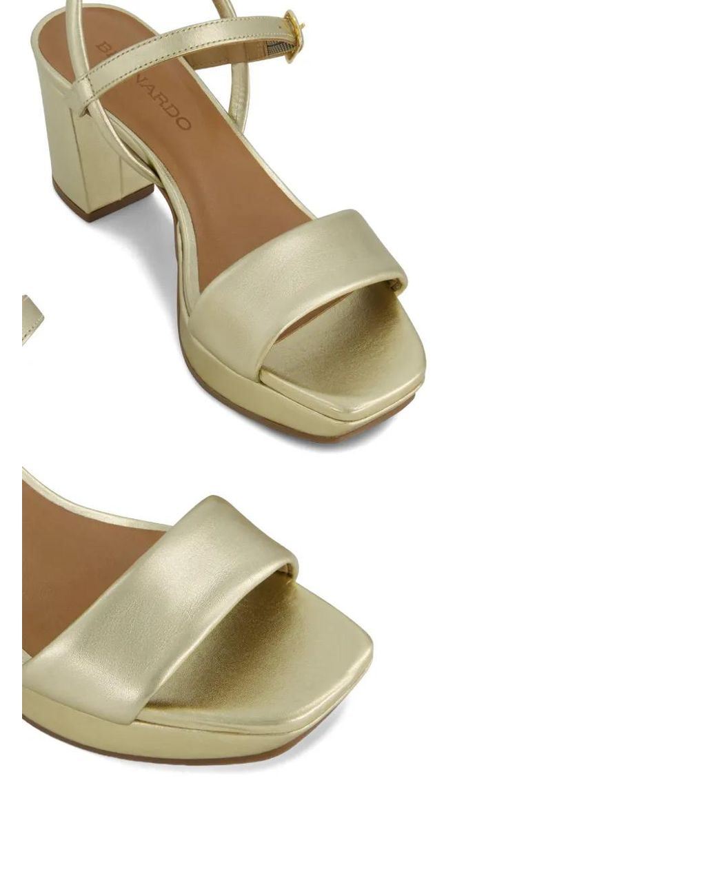 Bernardo Metallic Canto Leather Sandals