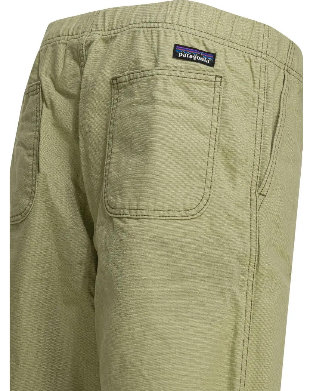 Patagonia Green Five Pockets Cotton Trousers for men