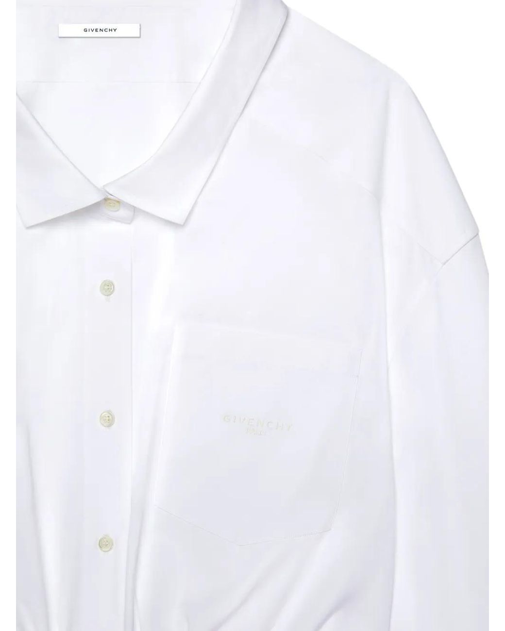 Givenchy White Cropped Shirt