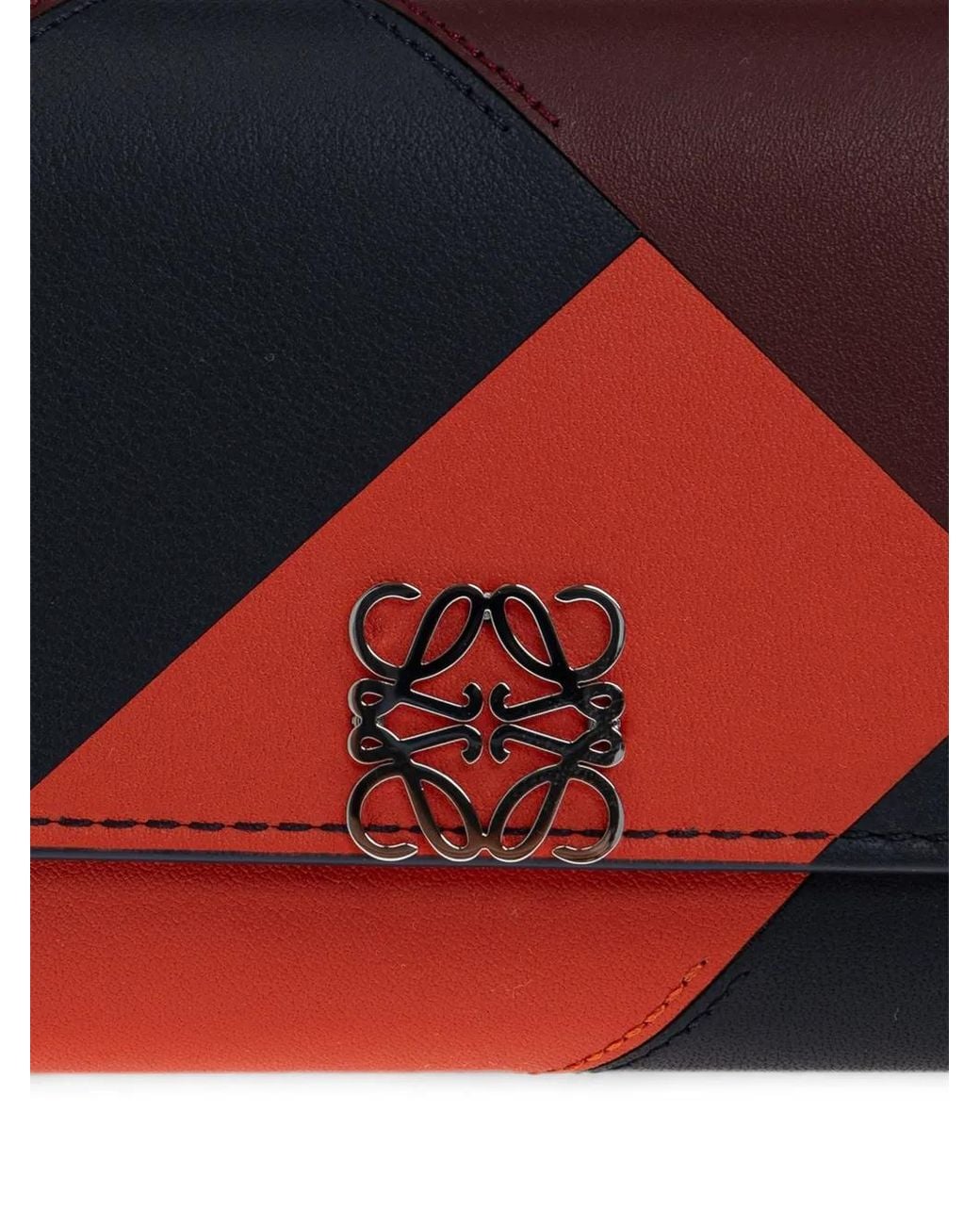 Loewe Red Anagram Leather Wallet