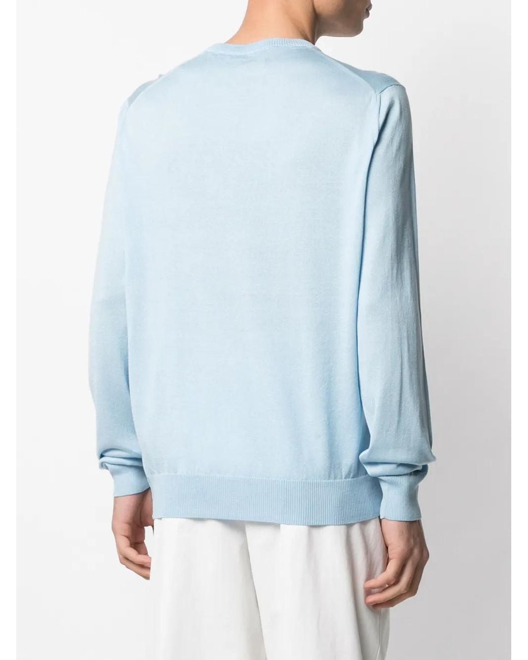 Philipp Plein Blue Logo Patch Sweatshirt for men