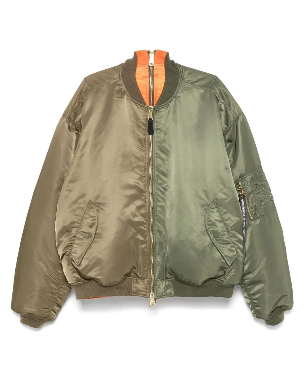 Vetements X Alpha Industries Double Zip Bomber Jacket in
