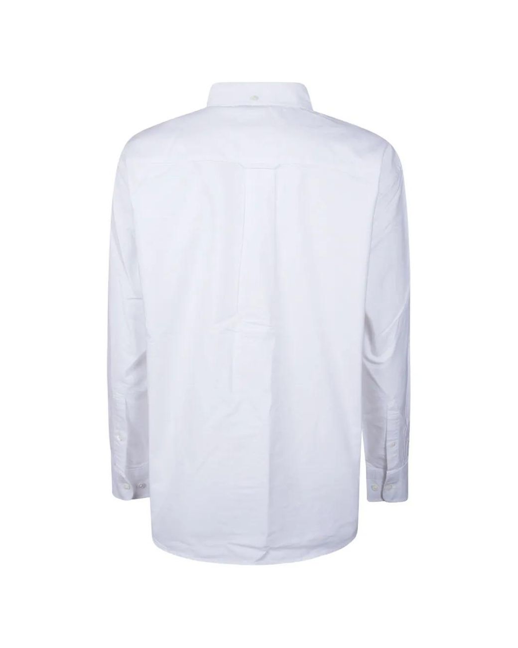 sunflower White Buttoned Embroidered Shirt for men