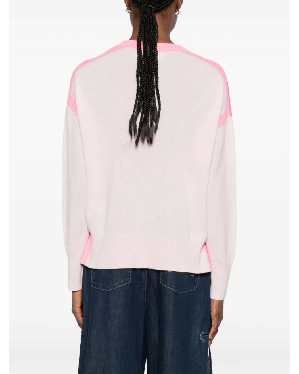 From Future Pink Side-Stripe Sweater
