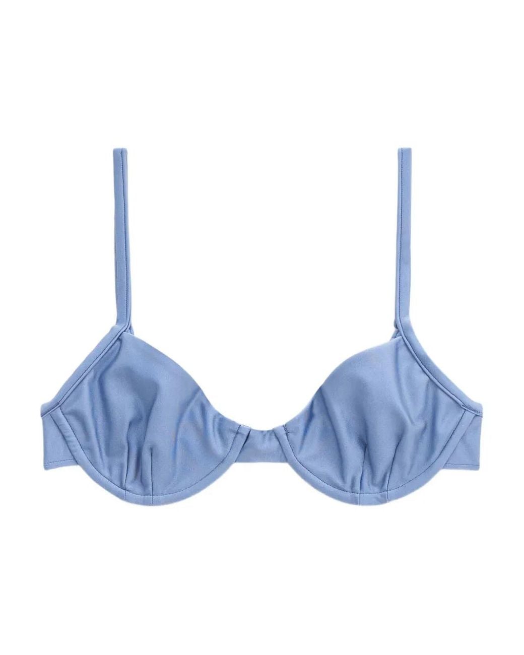Filippa K Blue Underwire Bikini Top