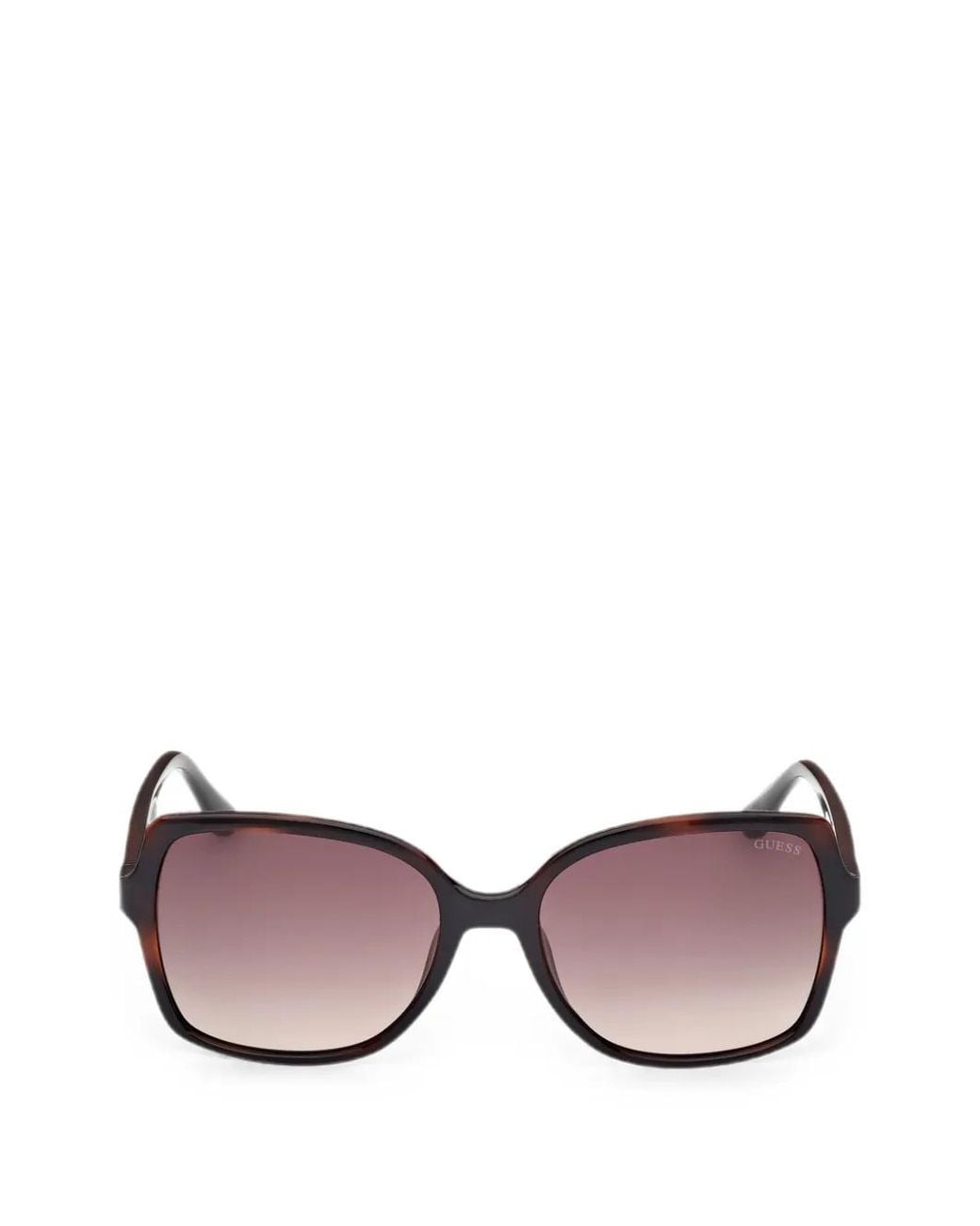 GUESS EYEWEAR Pink Tortoiseshell-Effect Logo-Embellished Sunglasses